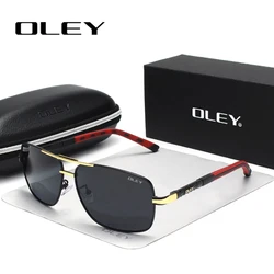 2024 Fashion Classic New Men's Square Polarized Black Sunglasses Alloy Frame Women's Outdoor Goggles