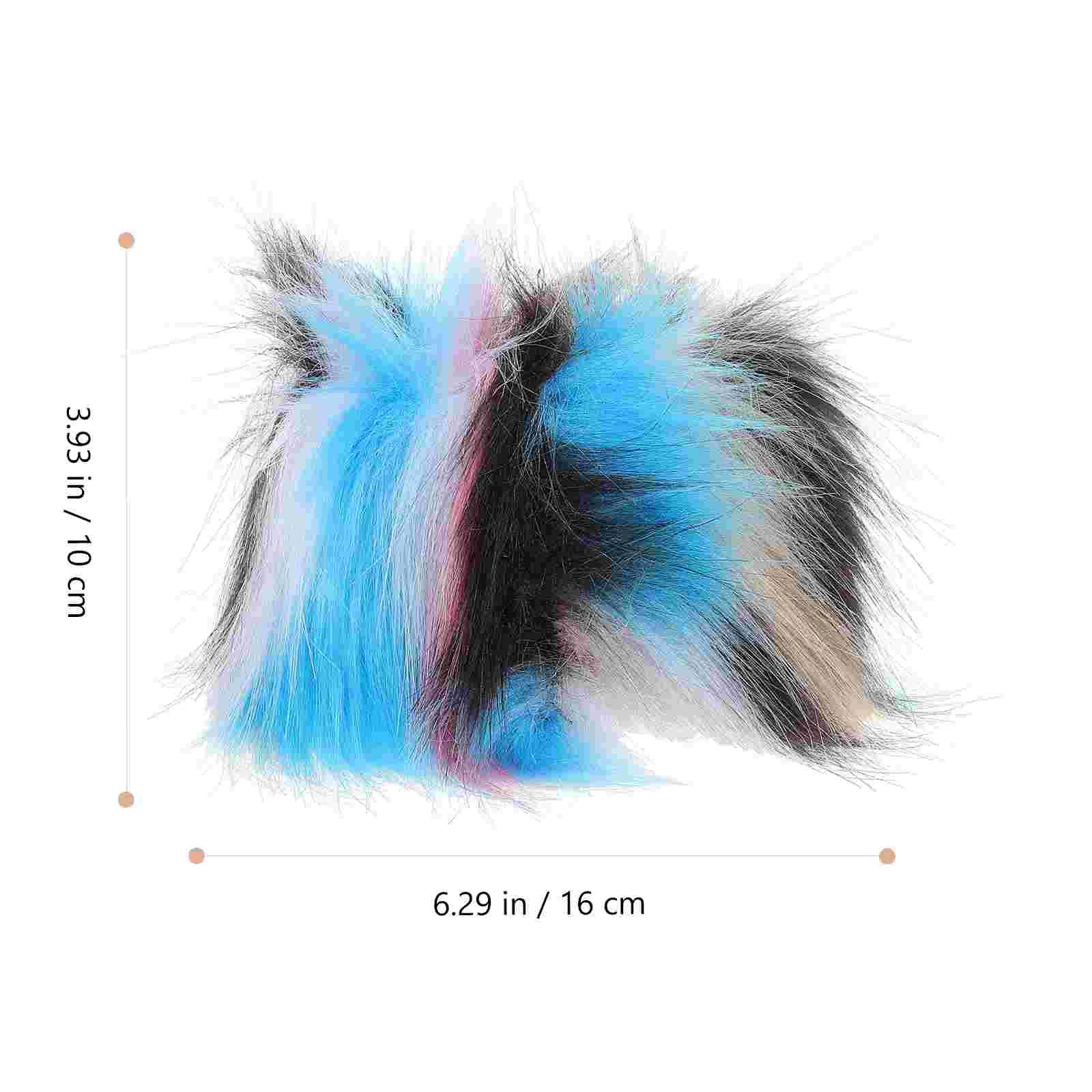 2 Pcs Faux Fur Wrist Bands Artificial Arm Warmers Women Plush Handcuffs Fluffy Elegant Charming Fashion