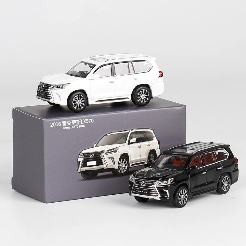 JKM 1:64 LX570 2016 SUV samochód ze stopu Diecasts i pojazdy zabawkowe Model samochodu miniaturowy model samochodu w skali dla dzieci