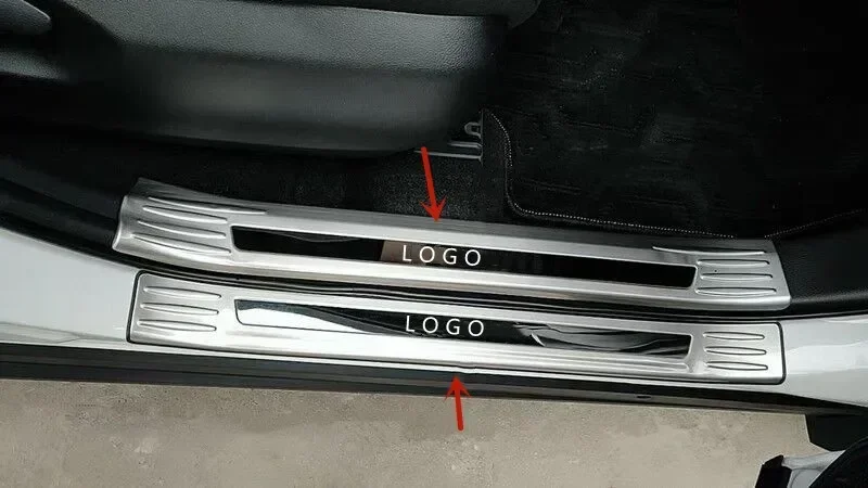 Fro Toyota RAV4 2020-2023 stainless steel car threshold guard Trunk threshold guard anti-scratch protection car accessories