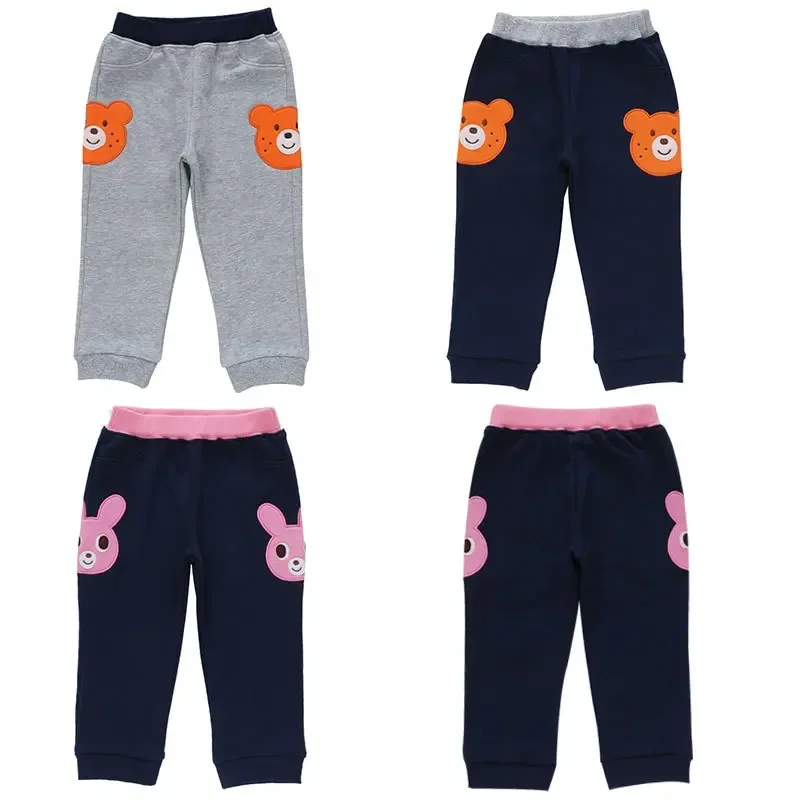 

Miki Sweatpants Japanese Style Boys, Girls and Girls Cartoon Pockmarked Bear Bunny Embroidered Patch Slacks Trousers