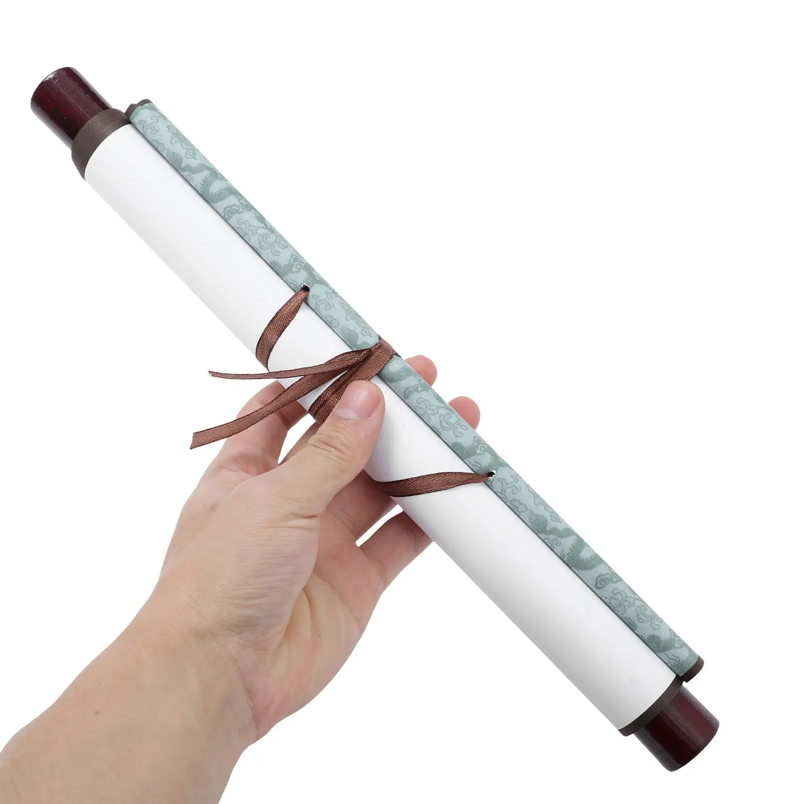 2Pcs Chinese Xuan Paper Scroll Blank Calligraphy Painting Scrolls for Writing Drawing Practice Classroom Study Wall Decoration