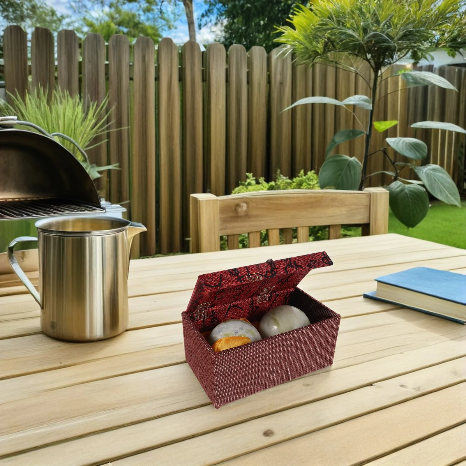 

1Set Marble Hand Exercise Balls Natural Stone Baoding Massage Balls for Hand Health Relaxation Meditation Stress Relief