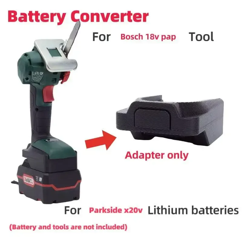 

Адаптер-переходник для литиевых батарей Lidl Parkside X20V в инструмент Bosch 18 В PBA (без аккумулятора и инструментов)