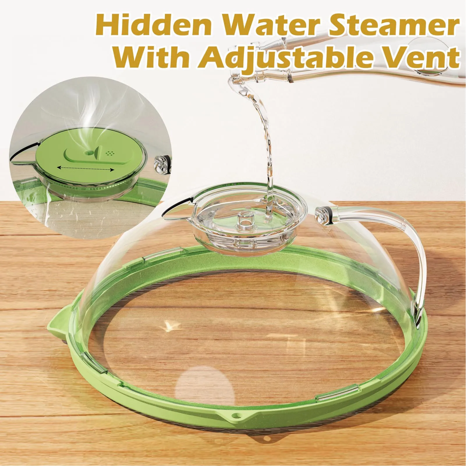 Splash Proof Microwave Cover Universal Oven Lid for Reheating Free Dishwasher Safe Temperature Resistant Oven Food Cover
