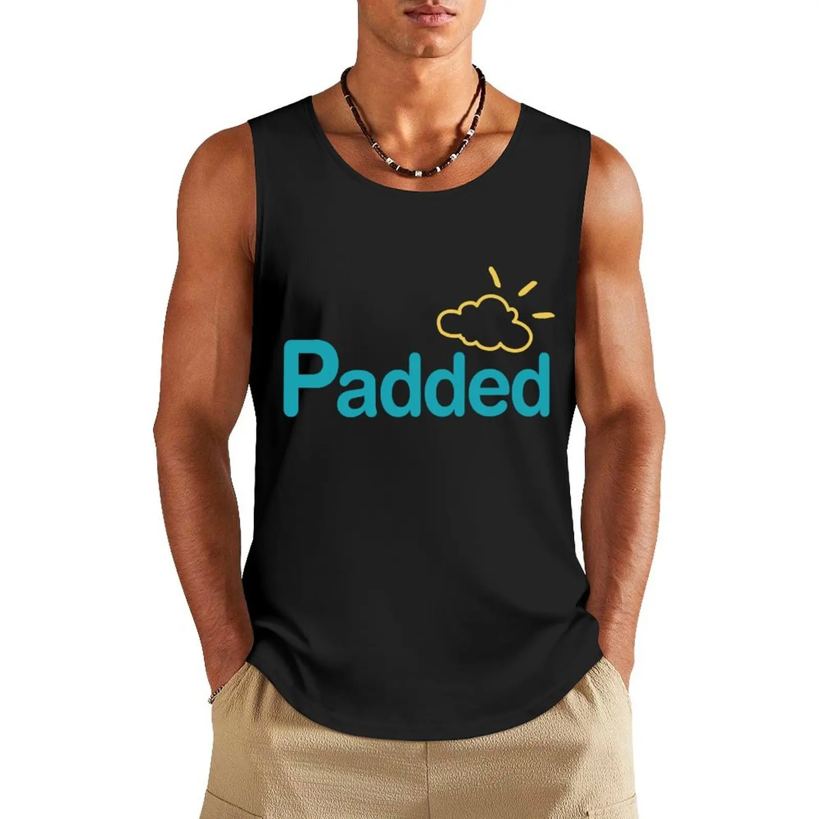 

Padded Cloud Abdl Little design Tank Top muscular man anime gym Gym t-shirt man gym clothing men
