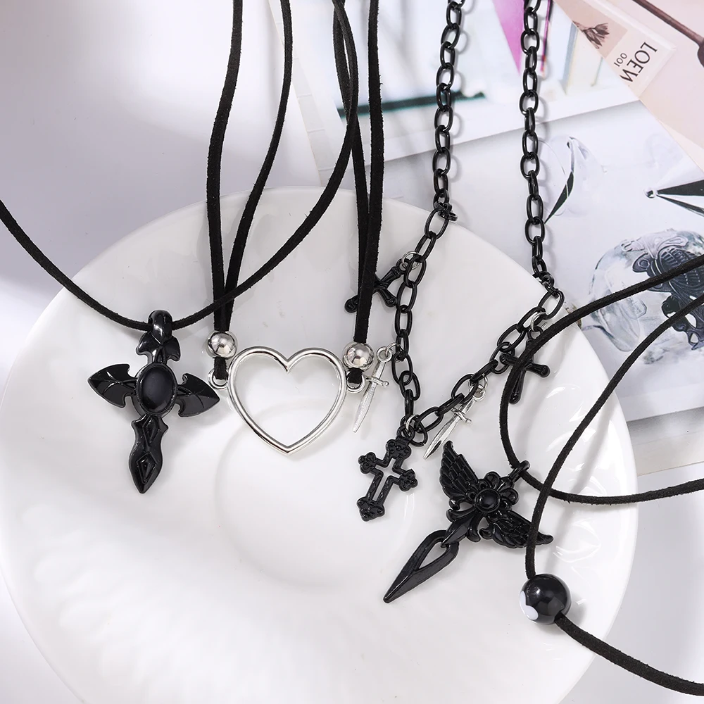 aihua-винтажное-модное-кожаное-ожерелье-с-подвеской-в-форме-сердца-и-креста-для-женщин-и-мужчин-kpop-ювелирные-аксессуары-y2k-aesthetic