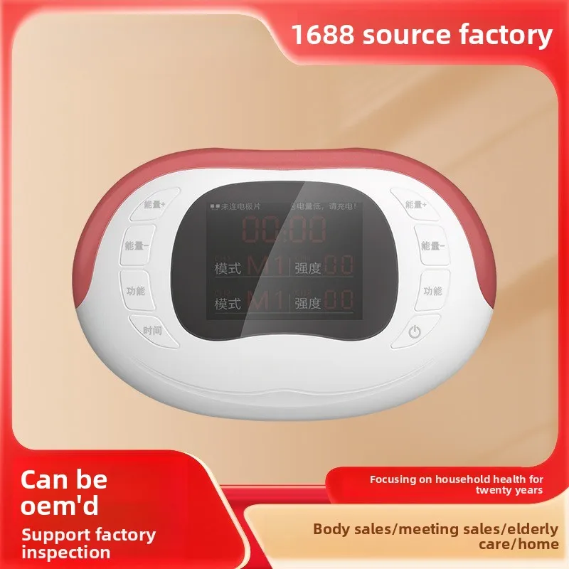 New Physiotherapy Instrument Multifunctional Dual Output Digital Meridian Pulse Massager Acupuncture Massager Household