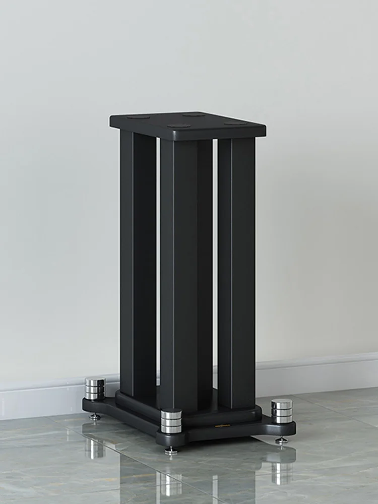 2 stuks 20-80 cm luidsprekerstandaard 5x5 cm stalen frame audiostandaard ronde basis luidsprekerplank voor DJ boekenplank satellietgeluidssysteem - afbeelding 2