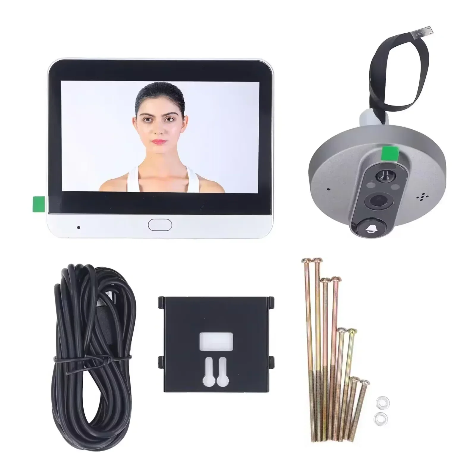 Cámara Visual IPS LCD de 4,3 pulgadas para el hogar y exterior, Detector Digital de puerta, WiFi, Ojo de Gato electrónico oculto, visión nocturna, 1080P, 2,4G