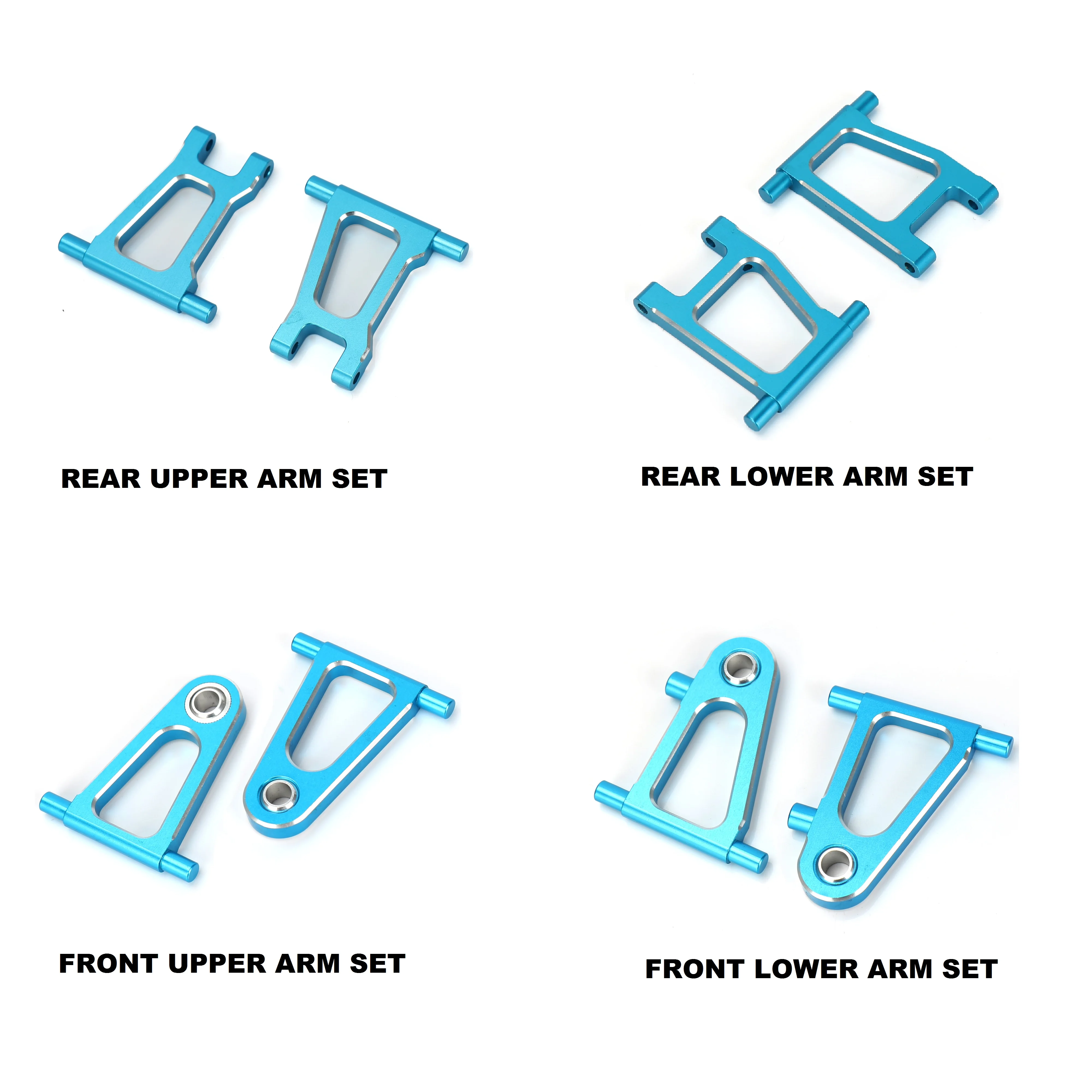 Metal Modification Accessory Kit Suspension Arms Steering Knuckle Set for Tamiya TT01 TT-01 1/10 RC Car Upgrade Parts