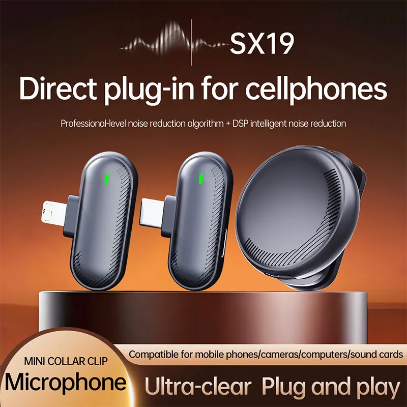 Mini Wireless Lavalier Microphone Lapel Buttonhole Small Do Cell Phone Microfono Micro Tie Mikrofon Telefonu Cravate For Iphone