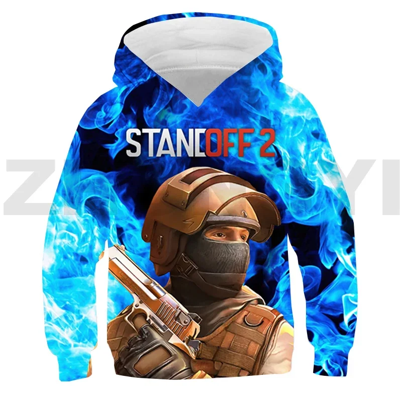 

Shooting War Game Standoff 2 Hoodie Boys Girls Oversized Sweatshirt Anime Lounge Wear Children Japanese Streetwear Men Clothing