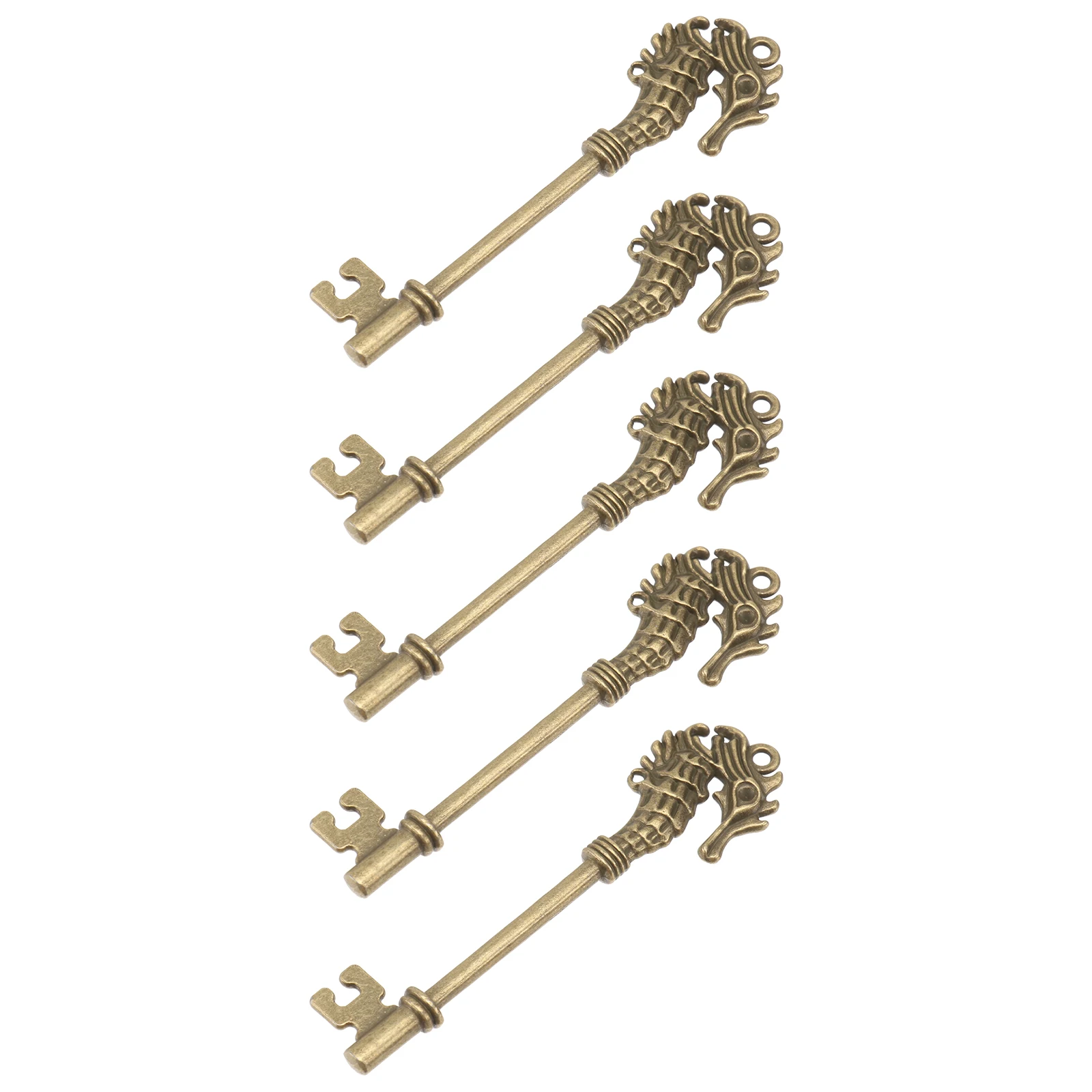 

5pcs Head Key Pendant Charms for Jewelry Making DIY Alloy Accessories Bracelet Necklace Pendants Safe Stylish Elegant
