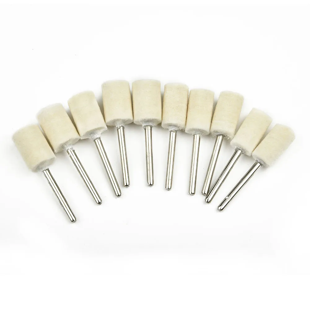 Buffing Pads Felt Buffing Wheels Accessories For Wood Jewellery Grinder Pad Polishing Wheels With Handle Buffer Drill Bit