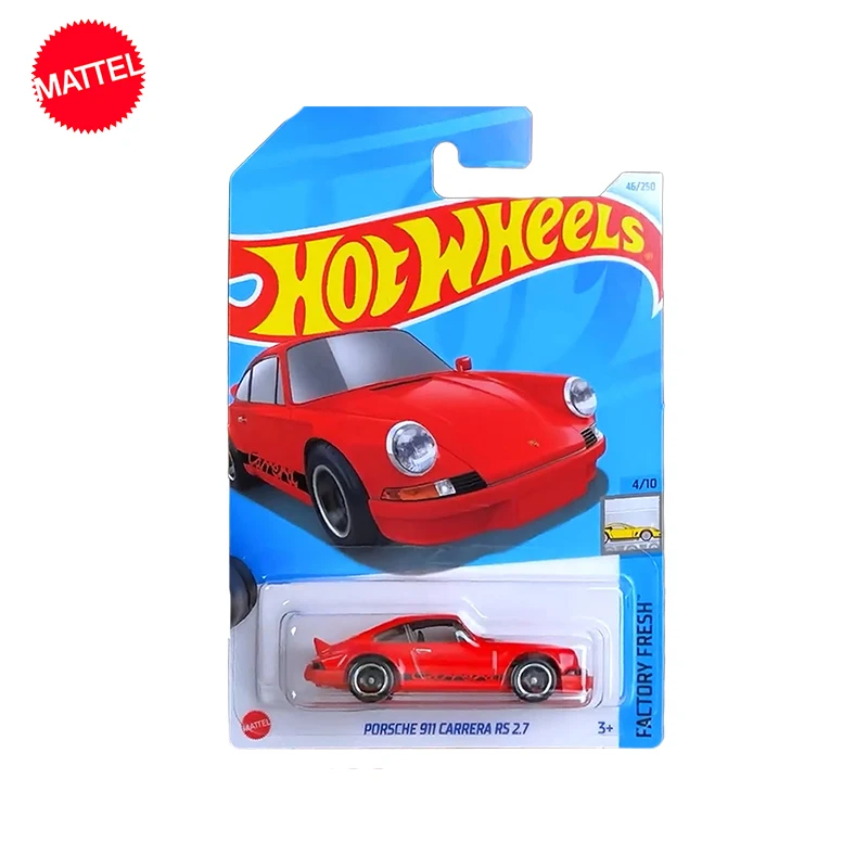 Originele Mattel Speelgoed Hot Wheels Auto 1/64 Gegoten Rode Porsche 911 Carrera Rs 2.7 Voertuig Model Voor Jongens Verzamelaars Verjaardagscadeau