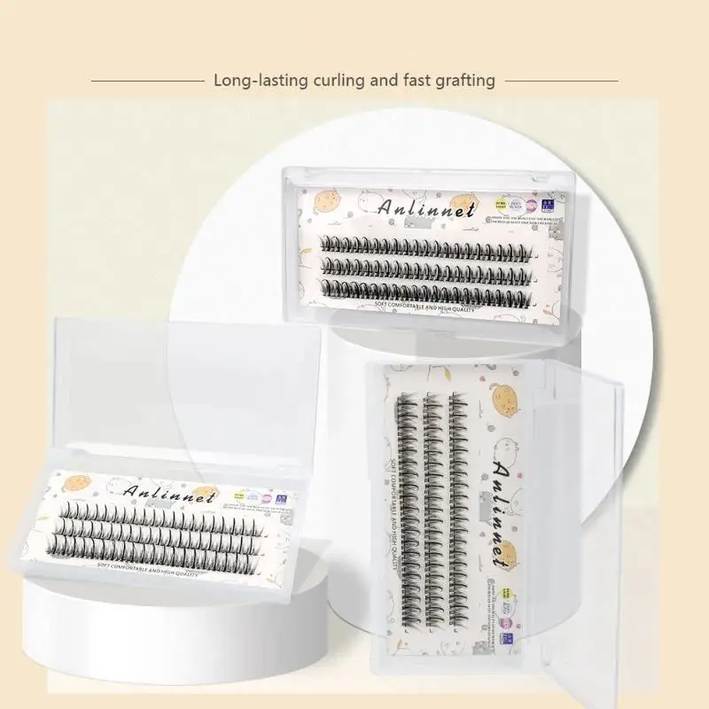 120 Cluster Individual Manga Lash Clusters Natural Look Handmade Grafting Fishtail Fairy False Eyelashes Diy Eyelash Extensions