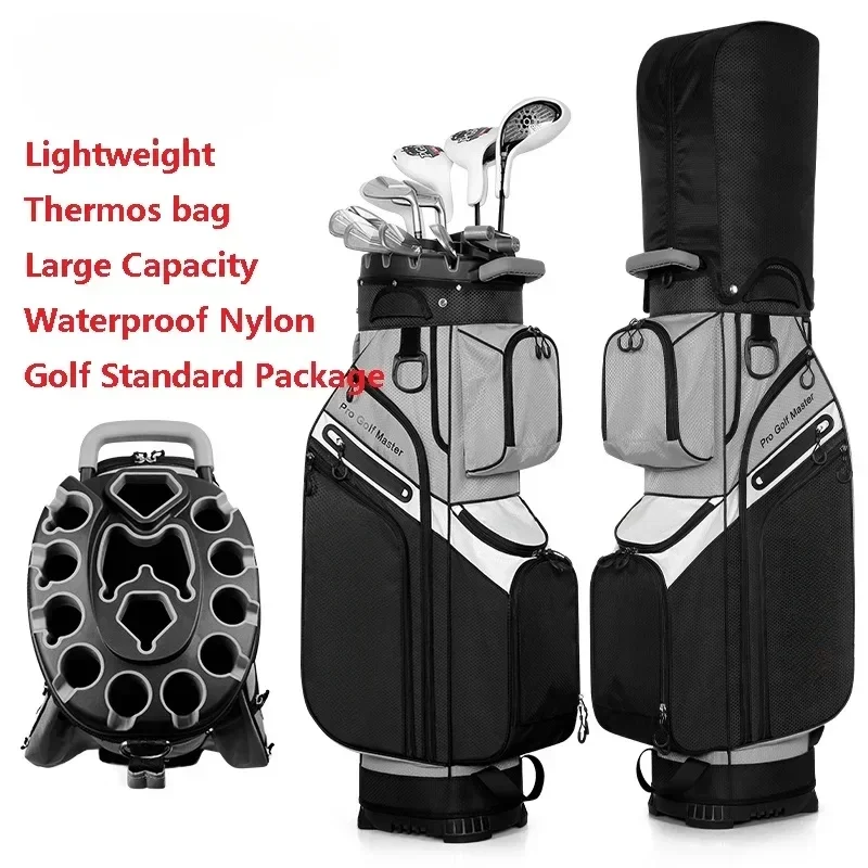 PGM Big Capacity Golf Bag Multi-Functional Standard Ball Package Unisex Waterproof Golf Stand Bags Can Hold All Sets Clubs