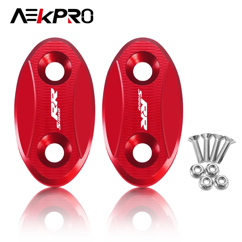 Nuovo Specchio Posteriore Foro di Copertura Per S1000RR s1000rr 2009-2018 Moto CNC Parabrezza Drivato Specchio Eliminatori Cap S 1000RR