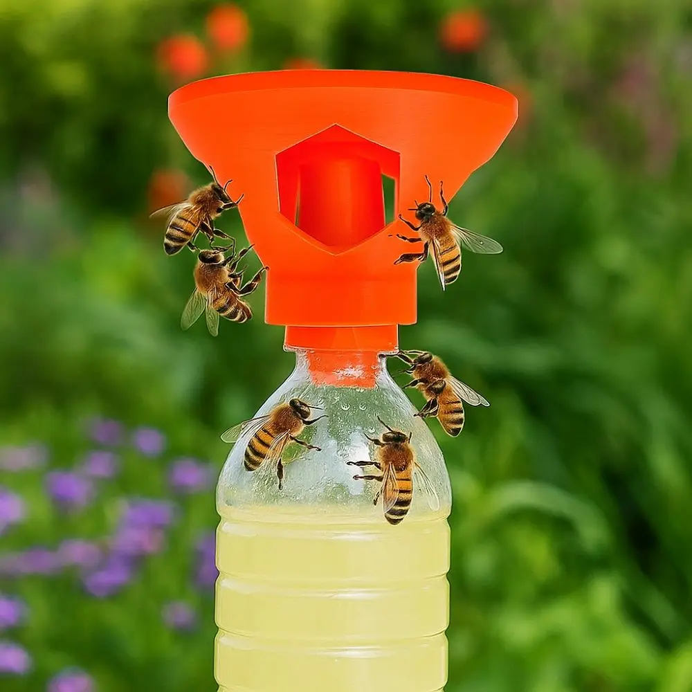 2pcs Bug Catcher Plastic Bee Catcher Multi Holes Spiral Interface Fruit Fly Trap Reusable Pest Control Tool Home Use