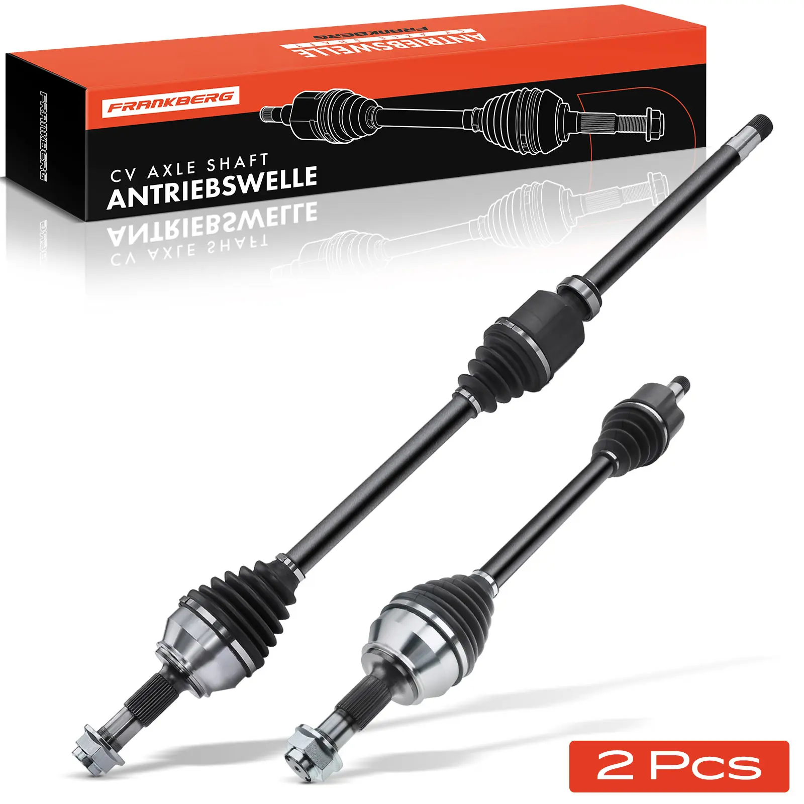 Frankberg 2x Aandrijfas Vooras Links Rechts voor Citroën Jumper Fiat Ducato 250 71791000 1349786080 3273.PK 3272.PC