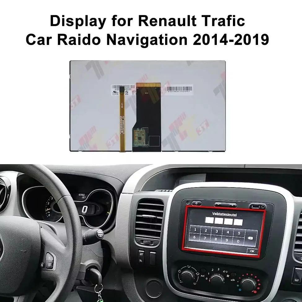 Dashboard LCD Display +Touch Screen for Renault Captur Duster Logan Master Trafic Clio Car Raido Navigation Multimedia