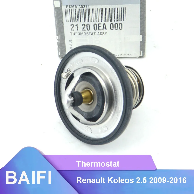 BAIFI Brand New Genuine Engine Cooling Thermostat ASSY 82 ˚ C 212006N210 21200EA000 For Renault Koleos 2.5 2009-2016