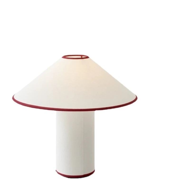 COLETTE table lamp Japanese Wabi-sabi Retro white mushroom lamp E14 Fabric Decorative coffee Bedroom bedside lamps