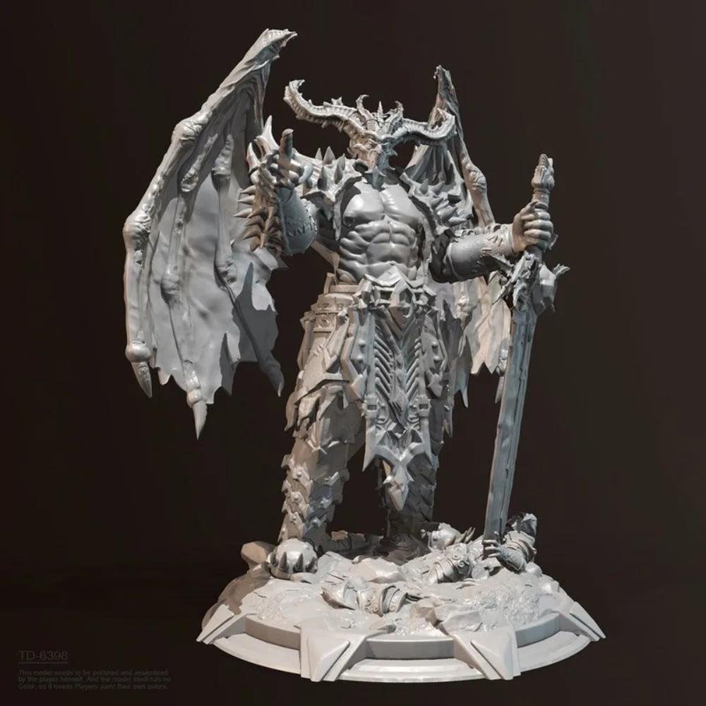 38mm 50mm Hell Demon Resin Blank Model Self-assembly DIY Coloring Figurines Miniatures3D Printing Unassembled Unpainted Gifts