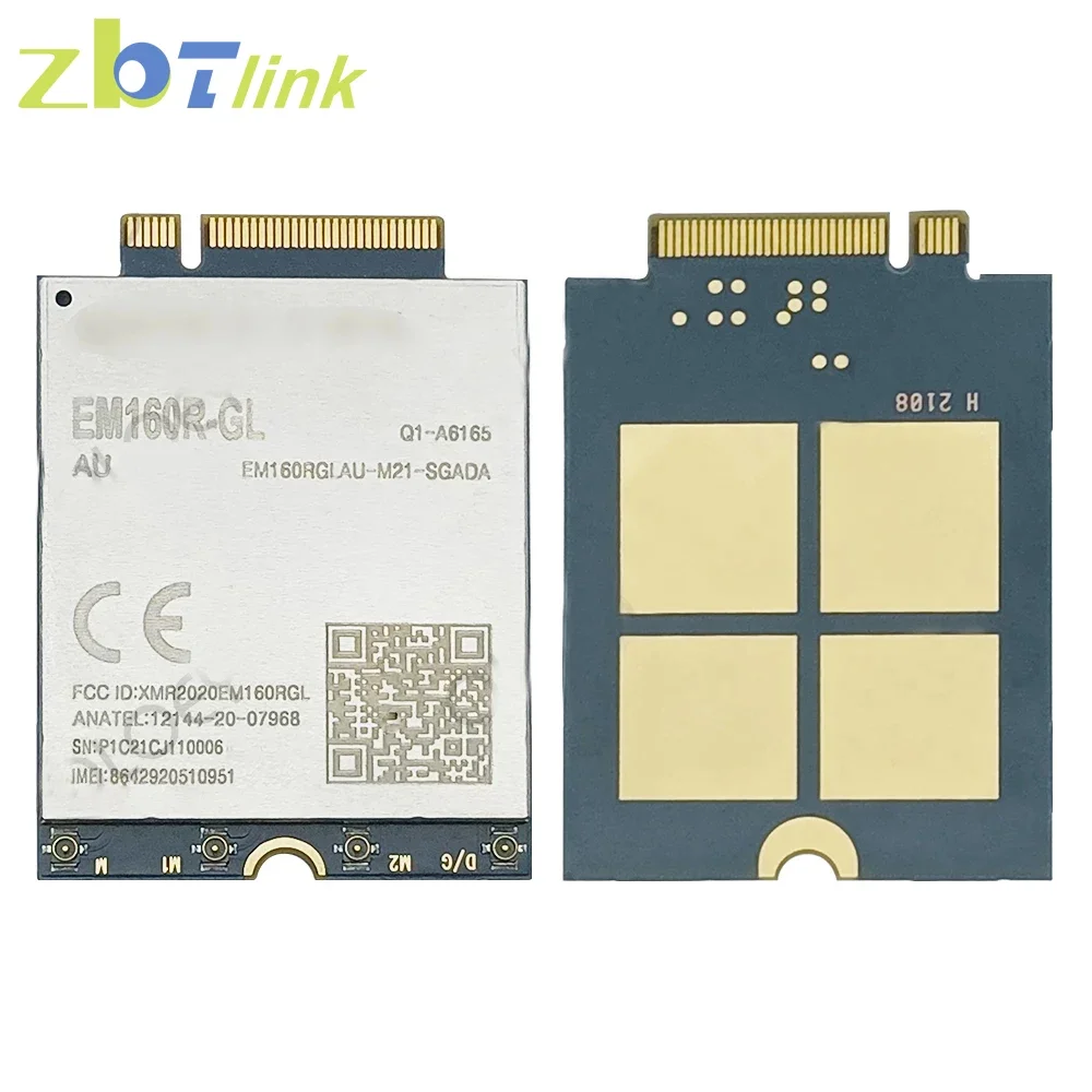 Zbtlink CAT12 M.2 Module EM160R-GL EM12-G LTE-A Quectel Global Band 4G Modem for Router 600Mbps Downlink EM12GPA-512-SGAD EM12