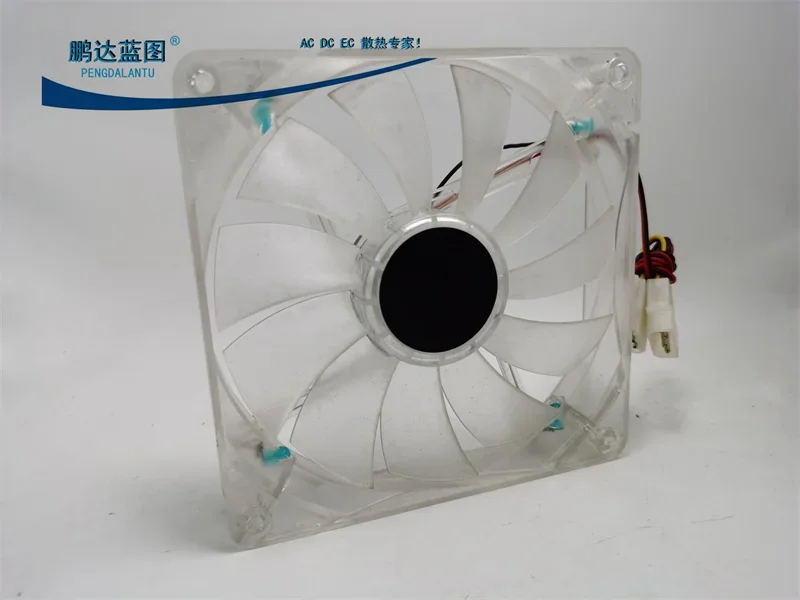 pa Blueprint 13525 13.5cm Blue Ray Transparent Mute Led Luminous 12V Chassis Cooling Fan135*135*25MM