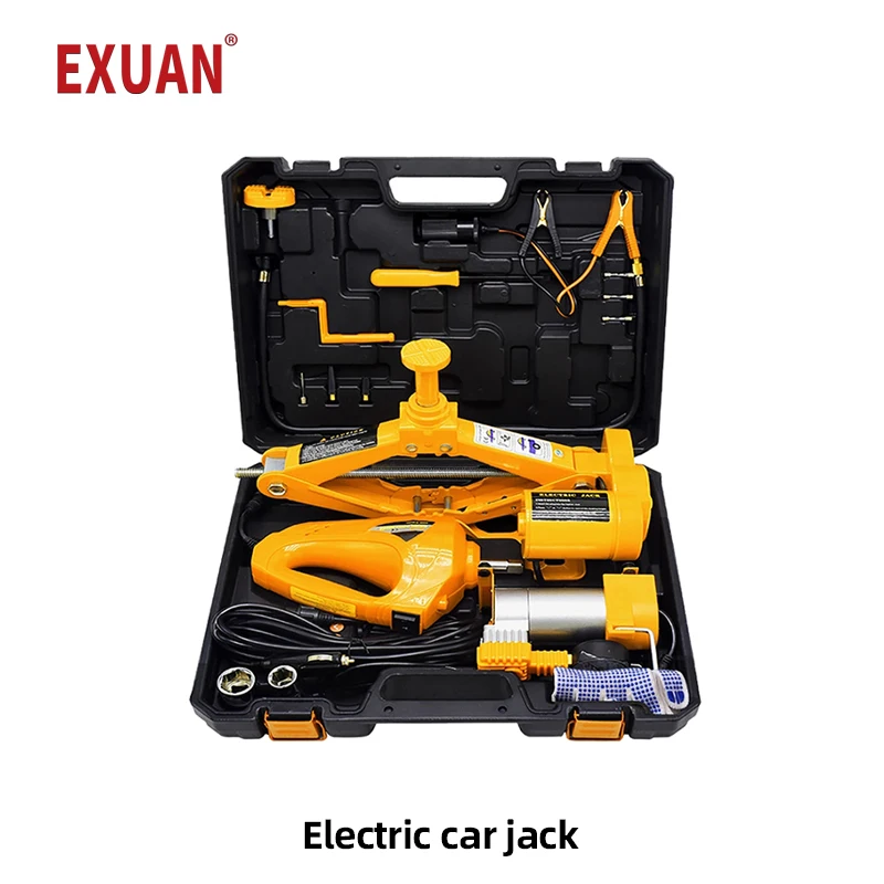 

NthPower 3/5 Ton Electric Car Jack Kit Lifting Set 12V 3 in1 scissors Jacks With Impact Wrench And Air Pump Auto Lift Tools