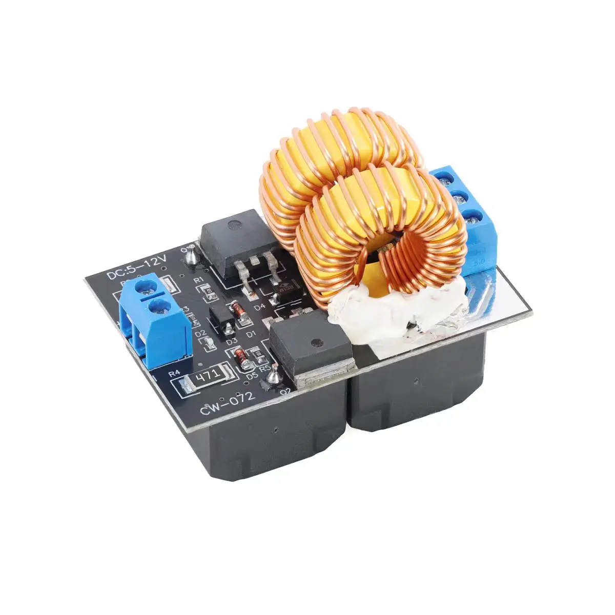 Mini ZVS Induction Heating Board 5-12V 120W Flyback Driver Heater DIY Cooker+ Ignition Coil