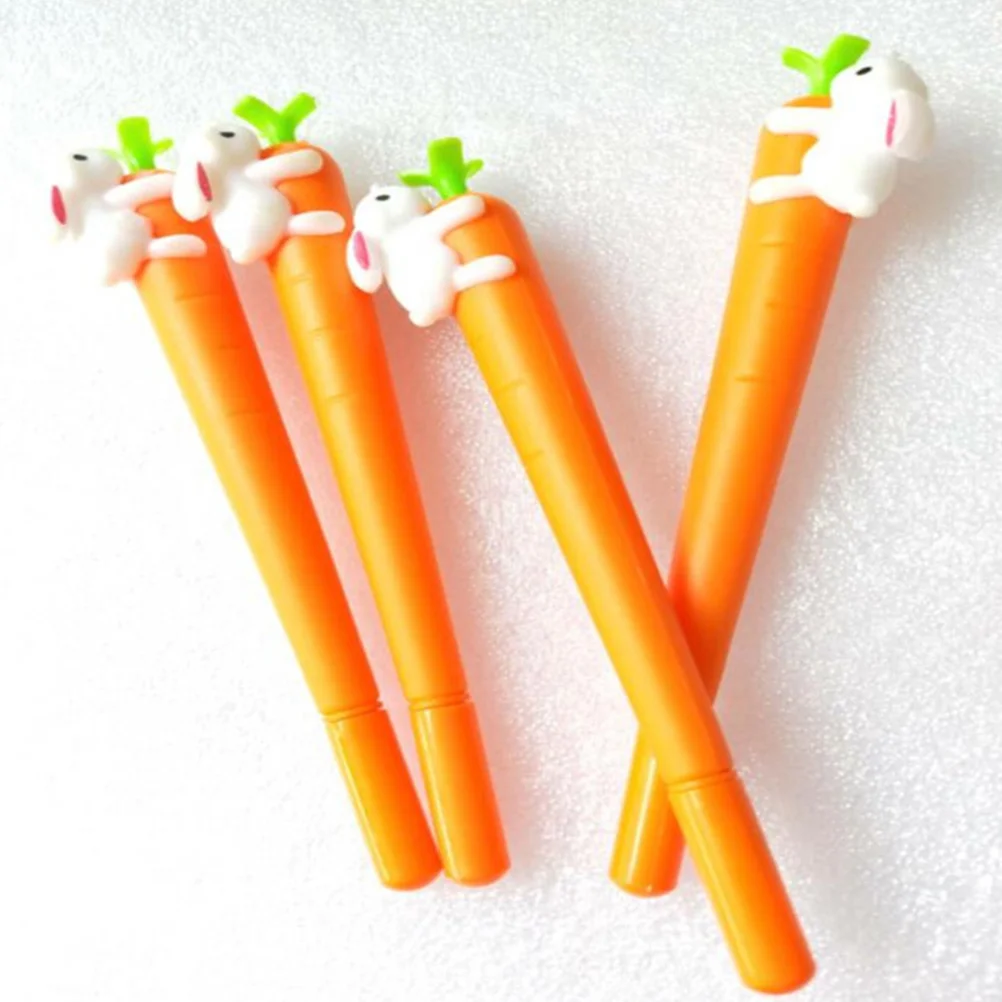 

10 Pcs Kid Cartoon Rabbit Pen Gel Ink Pens Retractable Erasable Pattern Student