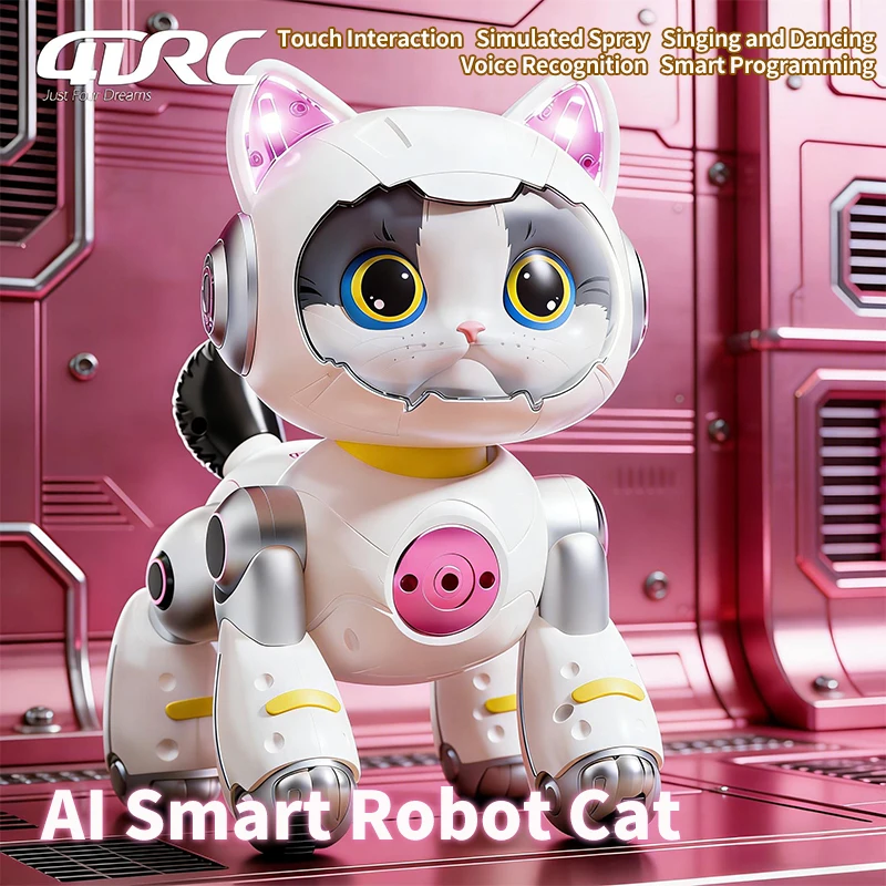 Rc Robot Children's Remote Control Mechanical Cat Toy Remote Control Programming Singing Dancing Electric Toys for Kids Gifts