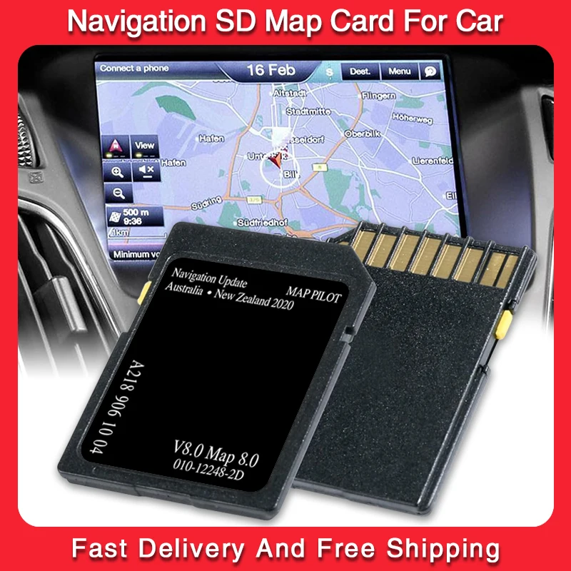 Sat Nav 2020 Version8 Garmin Navigation SD GPS Card Maps Australia New Zealand for Mercedes A/B/C/CLA/CLS/E/GLA/GLC/GLE-Class