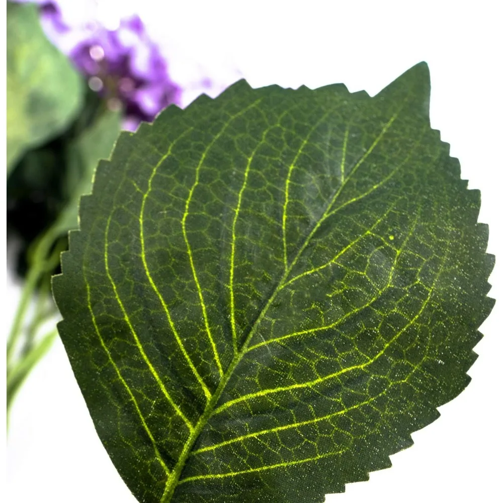 طقم زهور حرير الكوبية الوردية والأزرق، 6 قطع، مثالي لديكور المنزل والمناسبات الخاصة