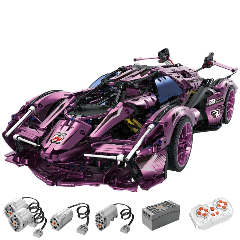 

В наличии MOC технический Радиоуправляемый спортивный автомобиль V12, строительные блоки, модели, кирпичи, сборные игрушки для детей, подарочный набор