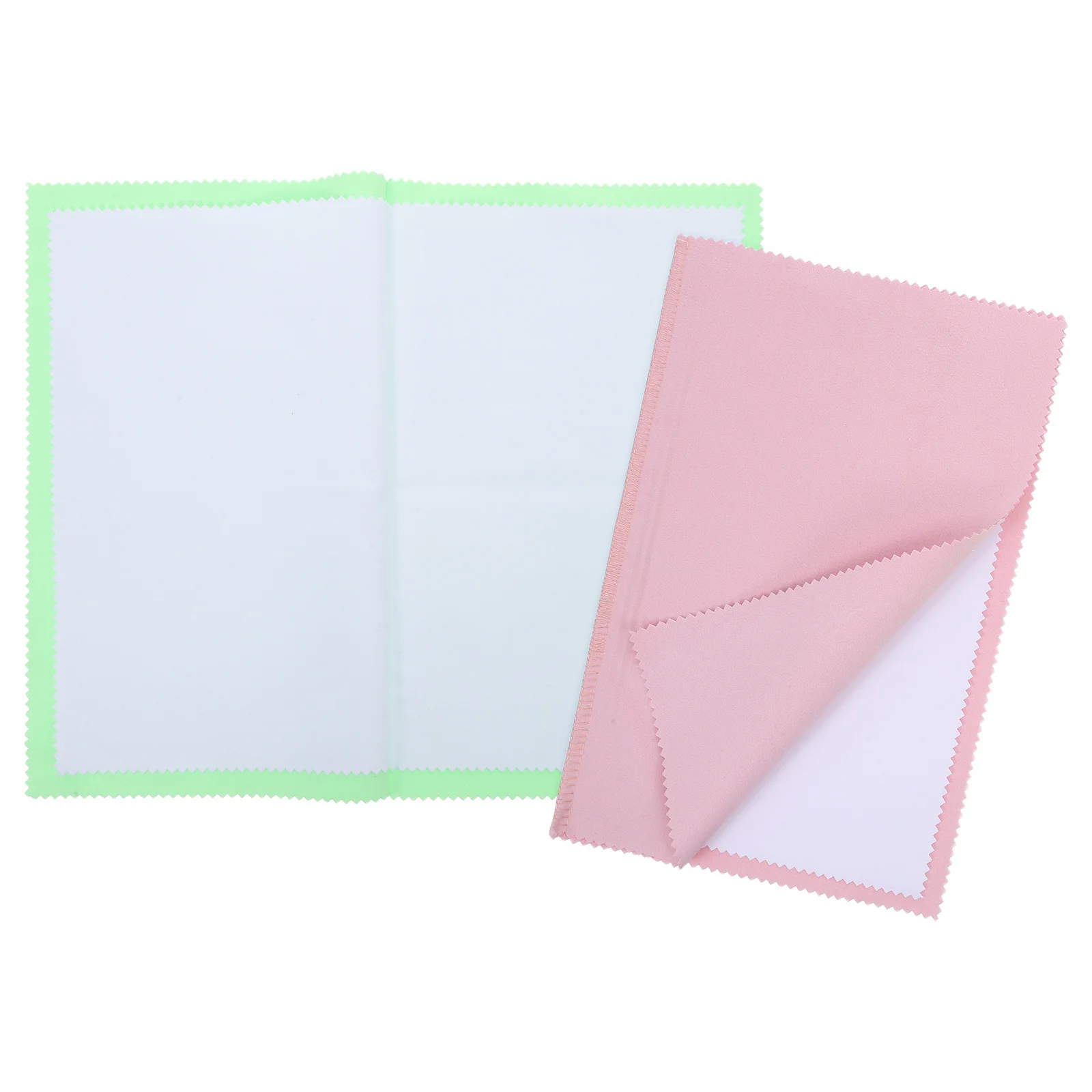 2 قطعة تنظيف الملابس 4-Layer 25X15 سنتيمتر الفضة تلميع القماش لإزالة تشويه ساعة الذهب والمجوهرات الأنظف مناديل قابلة لإعادة الاستخدام دائم