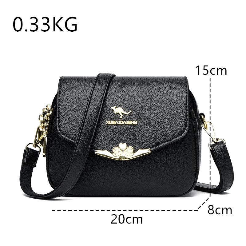 Fashion Messenger Bag Women Luxury Handbag Design Shoulder Crossbody Trend Small Bag Daily Work Bags Quality  Leather Female Sac