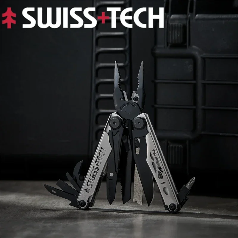 Imagem -04 - Swiss Tech-peças Substituíveis Manual Faça Você Mesmo Multi Tool Folding Scissors Cutter Edc Survival Equipment Alicate Manual 37 em 1