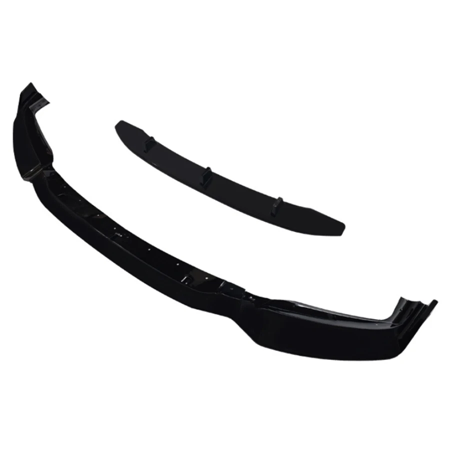 For BMW X6 F16 2014-2019 Bright Black Front lip Car Front Bumper Diverter Spoiler Diffuser glossy black Front lip chin body kit