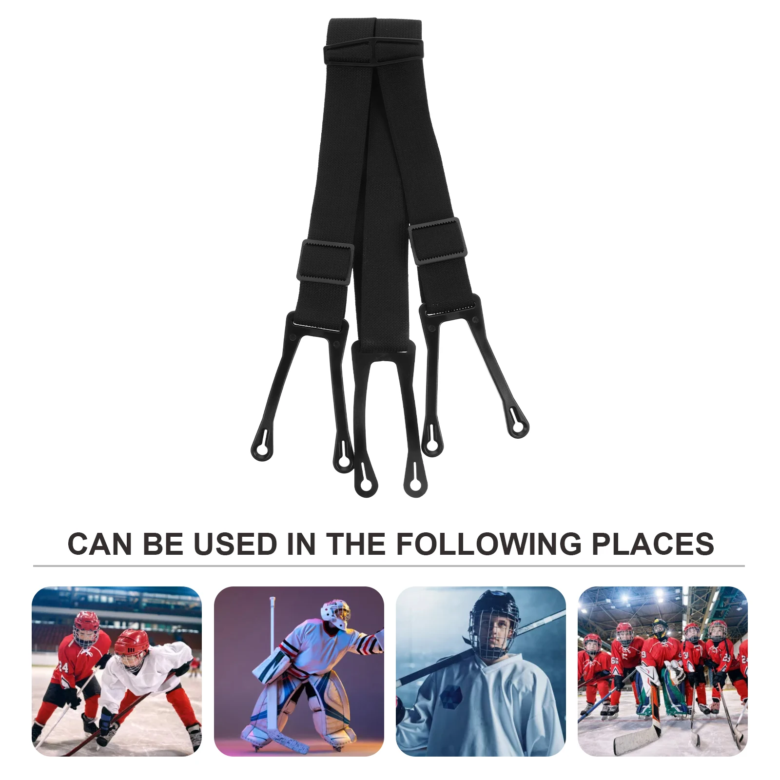 Hockey Protective Suspenders Anti-Slip Pants Belt Traction Strap High-Strength Polyester Sports Accessory for Winter Activity
