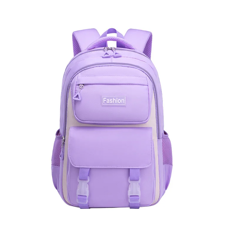 Fashion Casual Students Schoolbag Kid Cute Backpack Large Capacity Waterproof Breathable Reflective Stripe Girls School Backpack