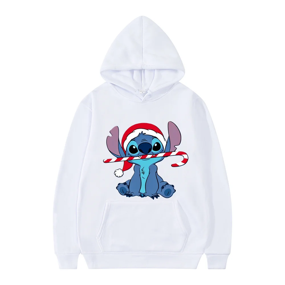 New Women Couples Hoodie Cartoon Printed Graffiti Disney Stitch Spring and Autumn Hoodies Leisure Graffiti Daily Leisure Hoodies