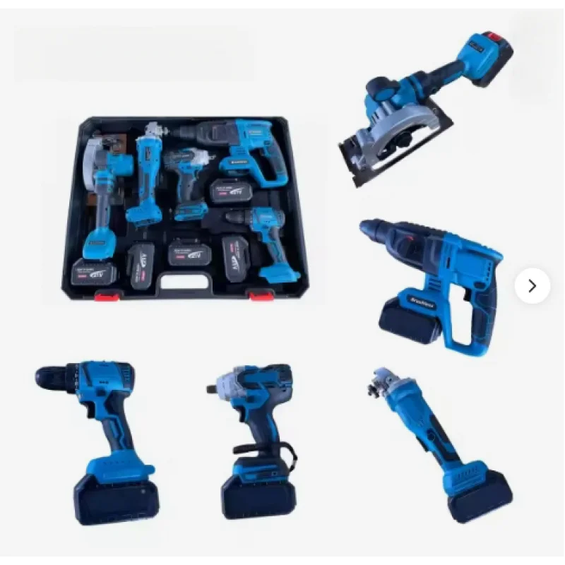 Cordless Hammer Impact Drill Electric Wrench Set Battery Power Tools Kit With Protective Case Customizable OEM Support Wholesale