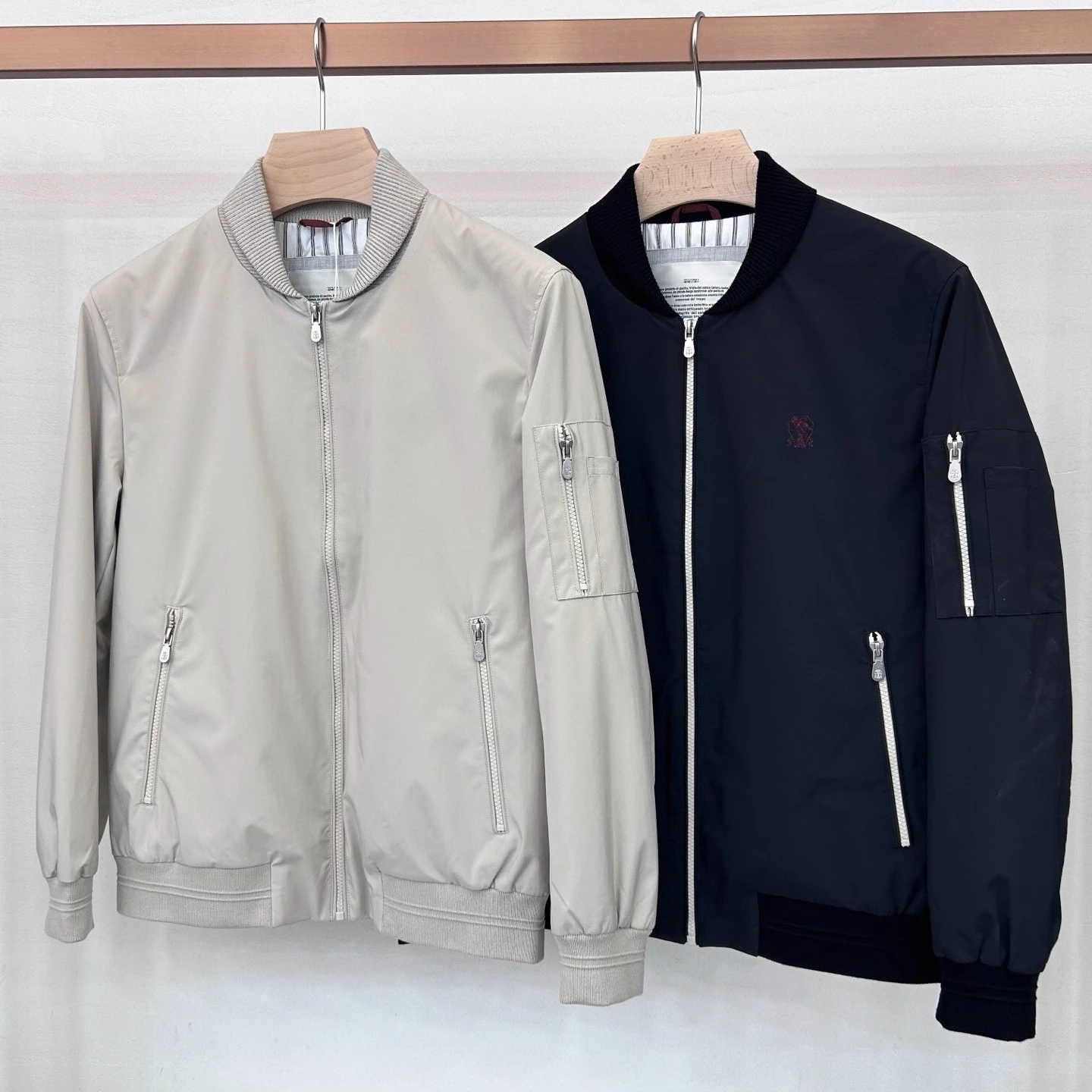 

BC 25aw minimalist business baseball collar vintage pocket jacket