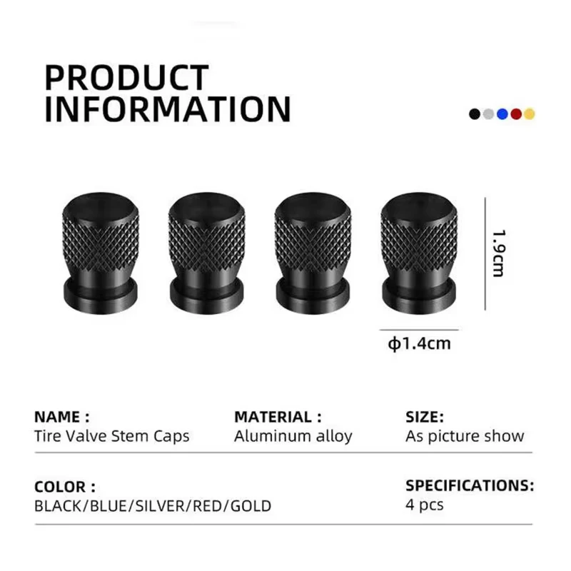 Car Tire Valve Stem Caps Dust Proof Stem Covers Tire Air Protector Caps For JAC JS4 JS6 J7 JS8 Pro E30X RF8 J3 J5 S2 - view 5