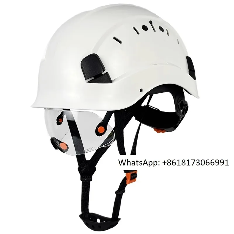 Summer new helmet, safety helmet, dual goggles, day and night dual-purpose anti smashing ABS helmet, national standard