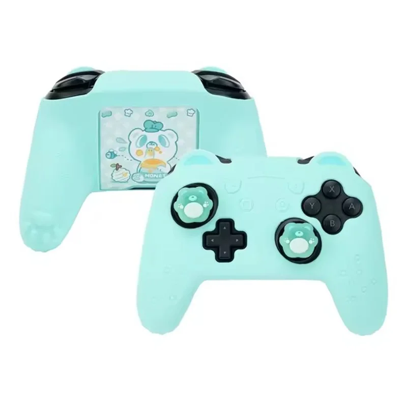 GeekShare 3-in-1 Controller NS Pro Skin Cute Sugar Bear Silicone Protective Cover For Nintendo Switch Pro Game Accessories